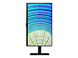 Samsung S24A600UCN - S60UA Series - LED monitor - 24" (23.8" viewable) - 2560 x 1440 QHD @ 75 Hz - IPS - 300 cd/m² - 1000:1 - HDR10 - 4 ms - HDMI, DisplayPort, USB-C - black