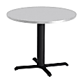 Mayline® Bistro X-Table Base, 28"H, Black/Gray