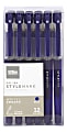 Office Depot® Brand Gel Pens With Soft Grips, Medium Point, 0.7 mm, Blue Barrels, Blue Ink, Pack Of 12