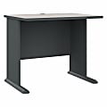 Bush Business Furniture Office Advantage Desk 36"W, Slate/White Spectrum, Standard Delivery