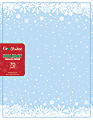 Geo Studios Holiday-Themed Letterhead Paper, 8-1/2" x 11", Blue Flakes, Pack Of 70 Sheets
