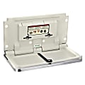Alpine Steel Horizontal Wall Mount Commercial Baby Changing Station, 20-5/16"H x 34-1/4"W x 19-11/16"D, Silver 1 thumbnail image