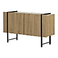 South Shore Mezzy 17"W Sideboard, Light Walnut