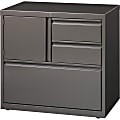 Lorell® 30"W Steel Personal Storage Center With Lateral File Cabinet, Brown 1 thumbnail image