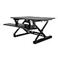 FlexiSpot EM2B 35"W Motorized Sit-Stand Desk Riser, Black 1 thumbnail image