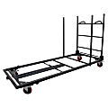 Lorell® Table Cart, For Plastic Rectangular Folding Tables, Charcoal 1 thumbnail image