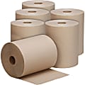 SKILCRAFT® Paper Towel Rolls, 10" x 800', 100% Recycled, Brown, Box Of 6 Rolls