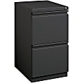 Lorell® 19-7/8"D Vertical 2-Drawer Mobile Pedestal File Cabinet, Charcoal 1 thumbnail image