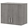 Bush® Business Furniture Universal Wall Cabinet With Doors And Shelves, Platinum Gray, Standard Delivery 1 thumbnail image