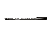 Lumocolor Quick-drying Fine Pt. Permanent Markers - Fine Point Type - 0.6 mm Point Size - Black - Black Polypropylene Barrel - 10 / Box 1 thumbnail image