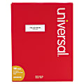 Universal® Copier Mailing Labels, Copiers, 1 x 2.81, White, 33/Sheet, 100 Sheets/Box 1 thumbnail image