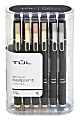 TUL® BP Series Retractable Ballpoint Pens, Medium Point, 1.0 mm, Black Barrel, Black Ink, Pack Of 12 Pens