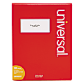 Universal® Copier Labels, UNV90107, Rectangle, 2" x 4 1/4", Bright White, Box Of 1,000