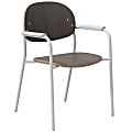 KFI Studios Tioga Guest Chair With Arms, Dark Chestnut/Silver 1 thumbnail image