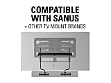 Sanus SASB1-B1 - Mounting kit (horizontal bracket, 2 arms, bottom bracket) - for sound bar - universal, depth adjustable - black - screen size: 32"-90" - VESA bracket mounting