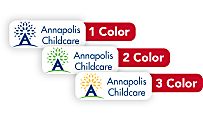 1, 2 Or 3 Color Custom Printed Labels And Stickers, Rectangle, 1/2" x 1-3/8", Box Of 250