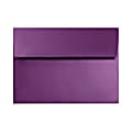 LUX Invitation Envelopes, #4 Bar (A1), Gummed Seal, Purple Power, Pack Of 250