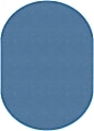 Flagship Carpets Americolors Rug, Oval, 7' 6" x 12', Blue Bird 1 thumbnail image