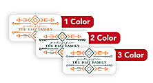 1, 2 Or 3 Color Custom Printed Labels And Stickers, Rectangle, 3/4" x 1 1/2", Box Of 250