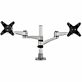 ViewSonic LCD-DMA-001 Monitor Desk Mounting Arm for 2 Monitors up to 24 Inches Each, VESA Compatible, Full Ergonomic Adjustability, 2-in-1 Mounting Base, and Built-In Cable Management - Dual Monitor Mounting Arm for Two Monitors up to 24" Each