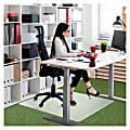 Floortex® Cleartex® Polypropylene Rectangular Chair Mat for Carpets, 36" x 48", White