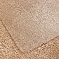 Floortex® Cleartex® Enhanced Polymer Lipped Chair Mat for Carpets up to 3/8", 48" x 60", Clear 1 thumbnail image