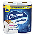 Charmin Ultra-Soft 2-Ply Bathroom Tissue, 4" x 4", 336 Sheets Per Roll, Pack Of 6 Mega XL Rolls 1 thumbnail image