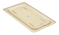 Cambro H-Pan High-Heat GN 1/3 Flat Covers, 3/8"H x 6-7/8"W x 12-3/4"D, Amber, Pack Of 6 Covers