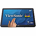 Viewsonic TD2430 24 LCD Touchscreen Monitor - 16:9 - 25 ms - Projected Capacitive - Multi-touch Screen - 1920 x 1080 - Full HD - 16.7 Million Colors - 50,000,000:1 - 250 Nit - WLED Backlight - Speakers - HDMI - USB - VGA - Black