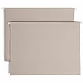 Smead TUFF 1/3 Tab Cut Legal Recycled Hanging Folder - 8 1/2" x 14" - 4" Expansion - Top Tab Location - Assorted Position Tab Position - Steel Gray - 10% Recycled - 18 / Box