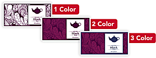 1, 2 Or 3 Color Custom Printed Labels And Stickers, Rectangle, 1-1/2" x 3", Box Of 250 1 thumbnail image