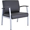 Lorell® Big & Tall Healthcare Guest Chair, Black 1 thumbnail image