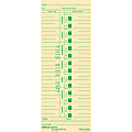 Office Depot® Brand Time Cards, Weekly, Monday–Sunday Format, 1-Sided, 3 3/8" x 8 7/8", Manila, Pack Of 100