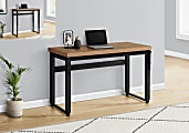 Monarch Specialties Watts 48"W Adjustable-Height Computer Desk, Light Reclaimed Wood/Black