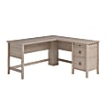 Sauder® East Adara 60"W L-Computer Desk With File Drawer And Storage Drawers, Cascade Oak 1 thumbnail image
