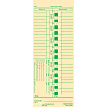 Office Depot® Brand Time Cards, Biweekly, Days 1–7, 2-Sided, 3 3/8" x 8 7/8", Manila, Pack Of 100