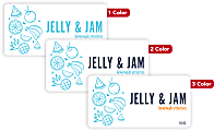 1, 2 Or 3 Color Custom Printed Labels And Stickers, Rectangle, 2" x 4", Box Of 250 1 thumbnail image