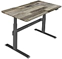 VARIDESK ProDesk 60"W Electric Height-Adjustable Desk, Reclaimed Wood