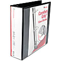 Universal Ring Binder - 3" Binder Capacity - Letter - 8 1/2" x 11" Sheet Size - D-Ring Fastener(s) - Internal Pocket(s) - Black - Heavyweight, Snag-free, Sturdy - 1 Each 1 thumbnail image