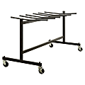 Lorell® Folding Chair Trolley, Black 1 thumbnail image