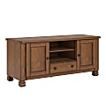 Ameriwood™ Home Summit Mountain Solid Wood TV Stand For Flat-Panel TVs Up To 55", Medium Brown 1 thumbnail image