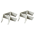 Lorell® Panel System 90-Degree Panel Connector, 2-pack, Aluminum 1 thumbnail image