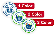 1, 2 Or 3 Color Custom Printed Labels And Stickers, Round/Circle, 3/4", Box Of 250 1 thumbnail image