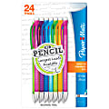 Paper Mate® Write Bros.® Mechanical Pencils, Ridged Grip, 0.5 mm, Assorted Barrel Colors, Pack Of 24 Pencils