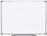 MasterVision® Earth Gold Ultra Magnetic Dry-Erase Whiteboard, 36" x 24", 45% Recycled, Aluminum Frame With Silver Finish