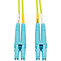 Eaton Tripp Lite Series 100G Duplex Multimode 50/125 OM5 LSZH Fiber Optic Cable (LC/LC), Lime Green, 20 m - Patch cable - LC multi-mode (M) to LC multi-mode (M) - 20 m - fiber optic - duplex - 50 / 125 micron - IEEE 802.3ae/OM5 - lime green