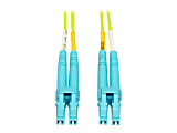 Eaton Tripp Lite Series 100G Duplex Multimode 50/125 OM5 LSZH Fiber Optic Cable (LC/LC), Lime Green, 20 m - Patch cable - LC multi-mode (M) to LC multi-mode (M) - 20 m - fiber optic - duplex - 50 / 125 micron - IEEE 802.3ae/OM5 - lime green
