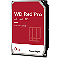 Western Digital Red Pro WD6003FFBX 6 TB Hard Drive - 3.5" Internal - SATA (SATA/600) - Conventional Magnetic Recording (CMR) Method - Storage System, Desktop PC Device Supported - 7200rpm - 5 Year Warranty