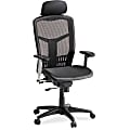 Lorell® Ergomesh High-Back Chair With Adjustable Headrest, Black 1 thumbnail image
