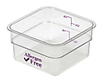 Cambro Camwear 2-Quart CamSquare Storage Containers, Allergen-Free Purple, Set Of 6 Containers 1 thumbnail image